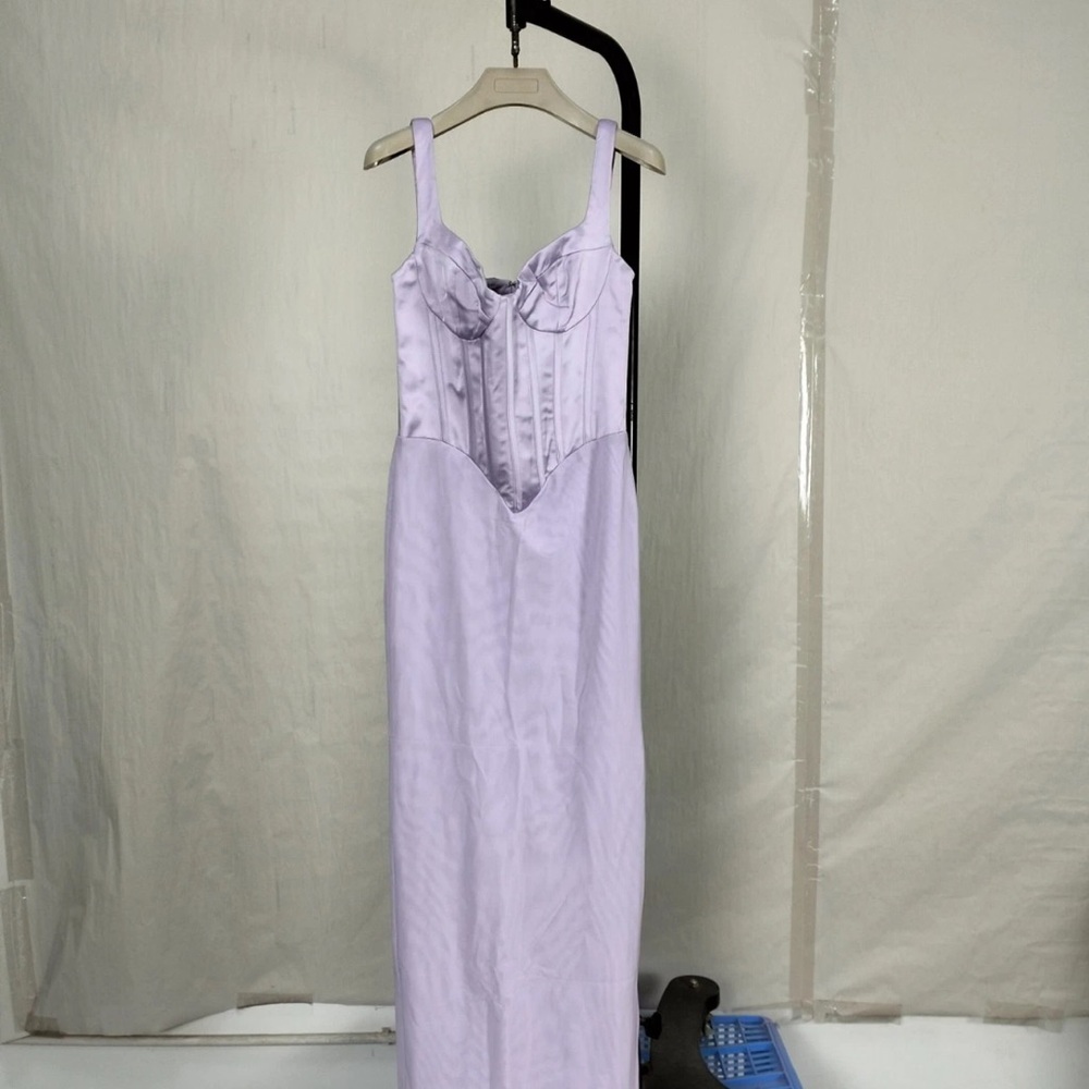 House of CB Lavender Corset Slip Dress orchid breeze small - Picture 10 of 13
